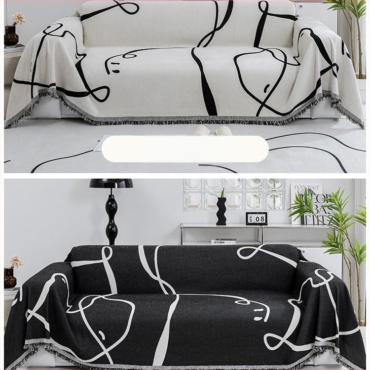 Šenilinis sofos rankšluostis, pilnai uždengiamas audinys, skirtas keturiems sezonams, universalus tiesios eilės, vientisas, neslystantis užvalkalas, 2025 m., naujas užvalkalas