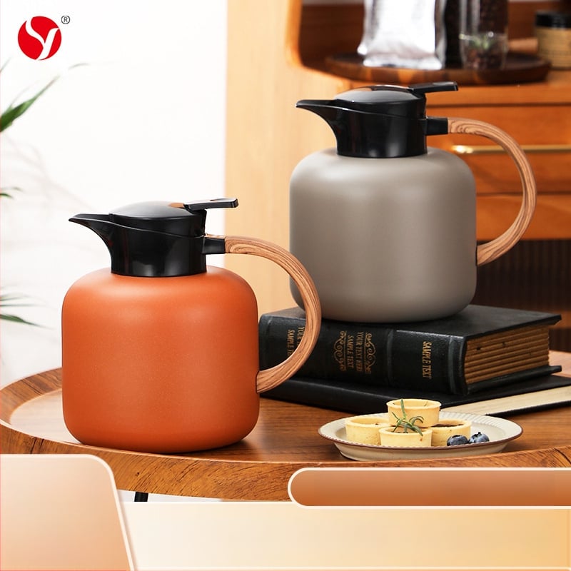 Arbatos vakuuminis puodas Dvisluoksnis šilumos izoliacinis termosas Apsauginis nuo nudegimų Didelės talpos šilumos išsaugojimo butelis Aukštos kokybės dovanos