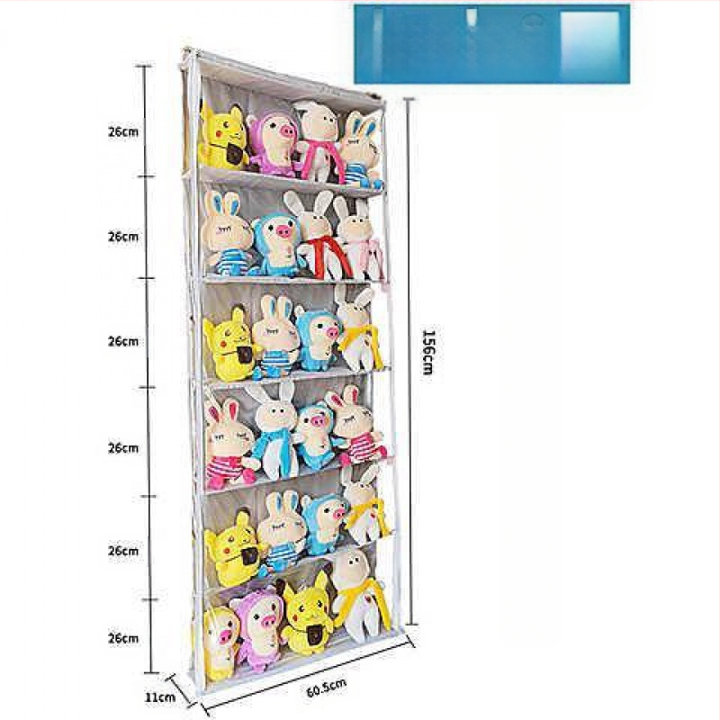 Geantă de depozitare pentru păpuși, geantă de pluș pentru păpuși, geantă pentru păpuși, ușă din spate, perete superior, dulap lateral, rezistent la umiditate și praf, depozitare