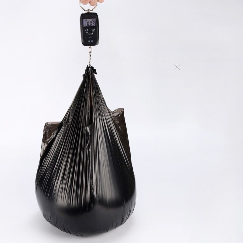 На склад безплатна доставка черна удебелена домакинска кухненска подвижна точка за прекъсване, преносима жилетка, торба за боклук, фабрика на едро