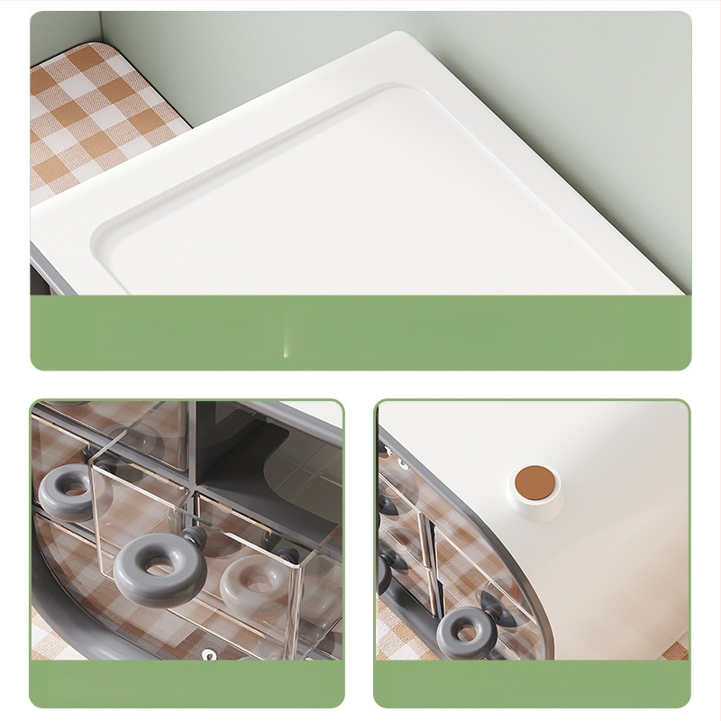 Stalinis 7 skyrių stalčių daiktadėžė daugiafunkcinė stalinio apdailos dėžutė įvairiems papuošalams permatoma dėžutė studentų raštinės reikmenims rašiklių laikiklis