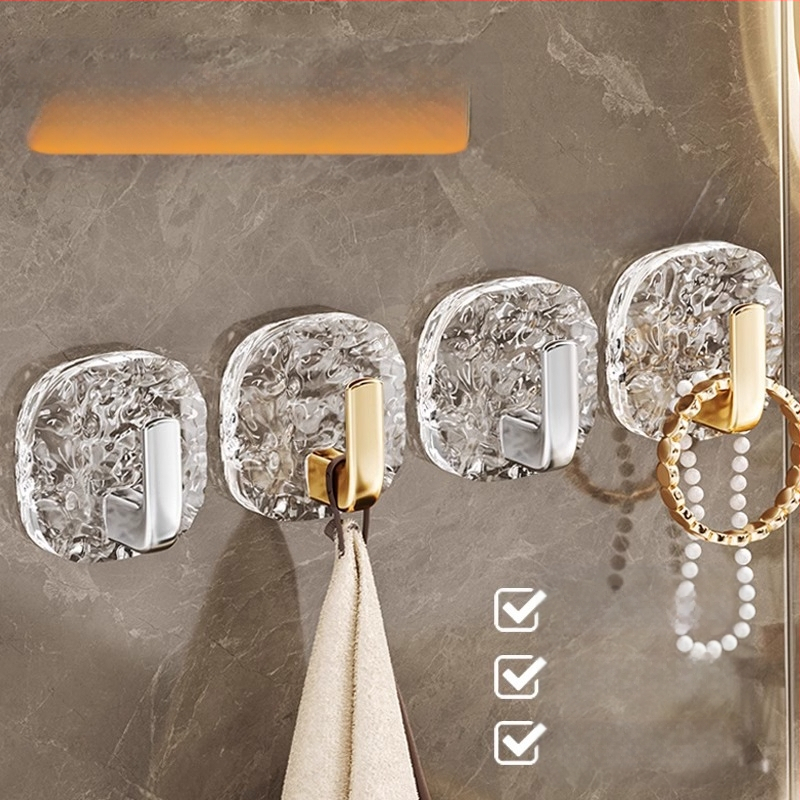 Kerge luksuslik liustikukonks Tugevalt liimitav õmblusteta perforeerimata tualettpastakonks Köögiukse õhupuhasti konks