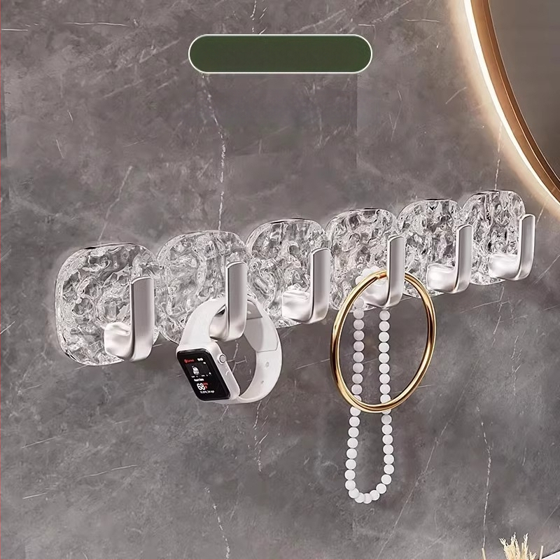 Kerge luksuslik liustikukonks Tugevalt liimitav õmblusteta perforeerimata tualettpastakonks Köögiukse õhupuhasti konks