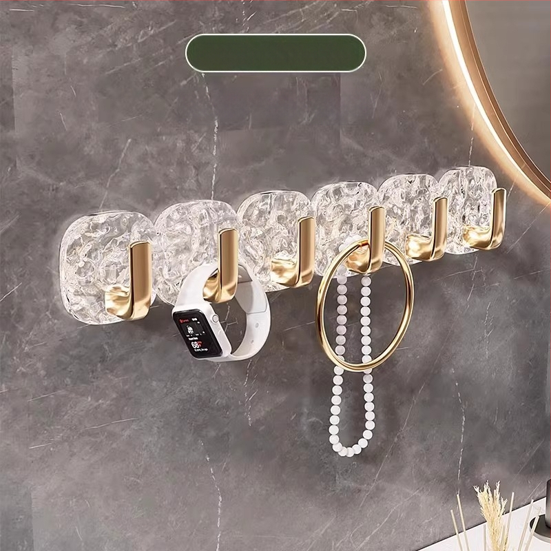 Kerge luksuslik liustikukonks Tugevalt liimitav õmblusteta perforeerimata tualettpastakonks Köögiukse õhupuhasti konks