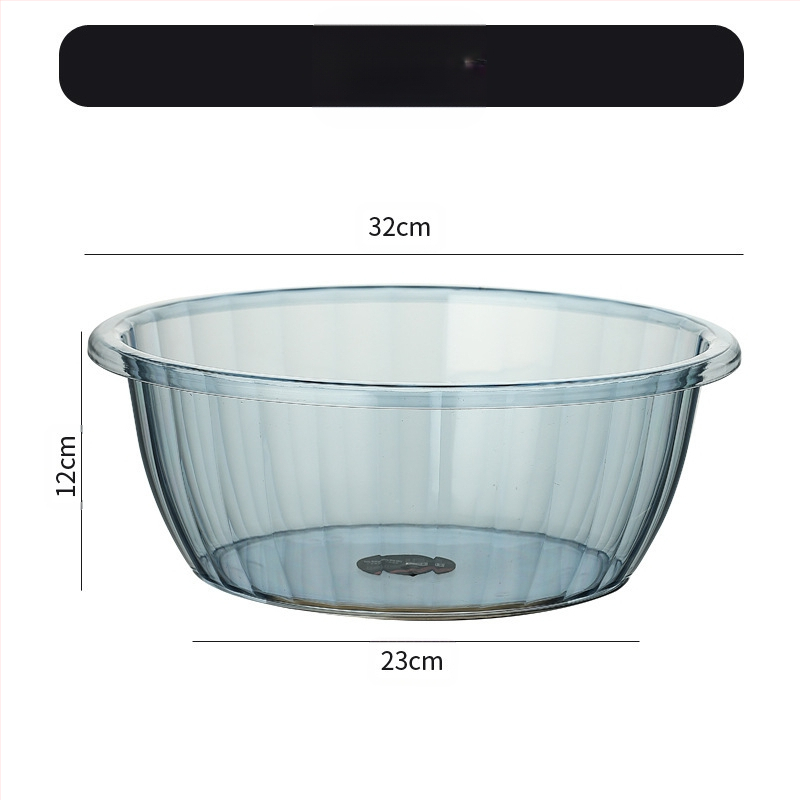 Studentų bendrabučio plastikinis kibiras, pagilintas, sutirštintas, didelis nešiojamas kibiras, buitinis PET skaidrus skalbinių kibiras, didmeninė prekyba, nėra