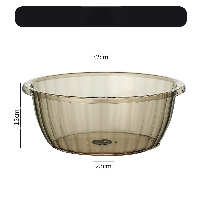 Studentų bendrabučio plastikinis kibiras, pagilintas, sutirštintas, didelis nešiojamas kibiras, buitinis PET skaidrus skalbinių kibiras, didmeninė prekyba, nėra