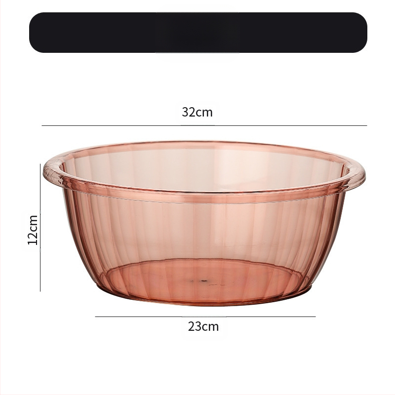 Studentų bendrabučio plastikinis kibiras, pagilintas, sutirštintas, didelis nešiojamas kibiras, buitinis PET skaidrus skalbinių kibiras, didmeninė prekyba, nėra