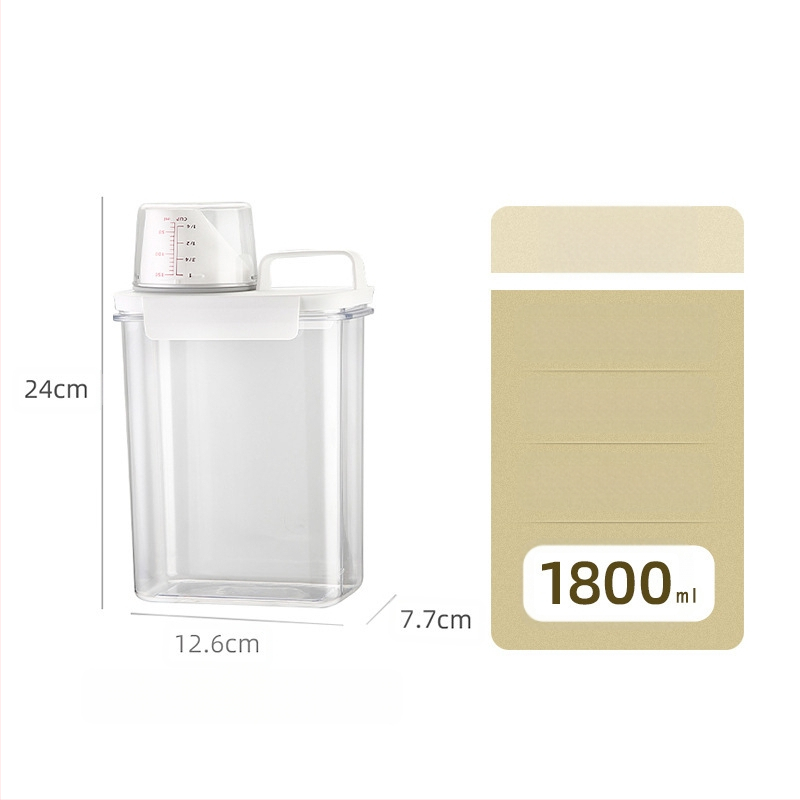 Japoniška skalbinių ploviklio laikymo dėžė vonios kambariui, skalbinių ploviklio laikymo bakelis, permatoma akrilinė dėžutė namams, kasdieniai reikmenys