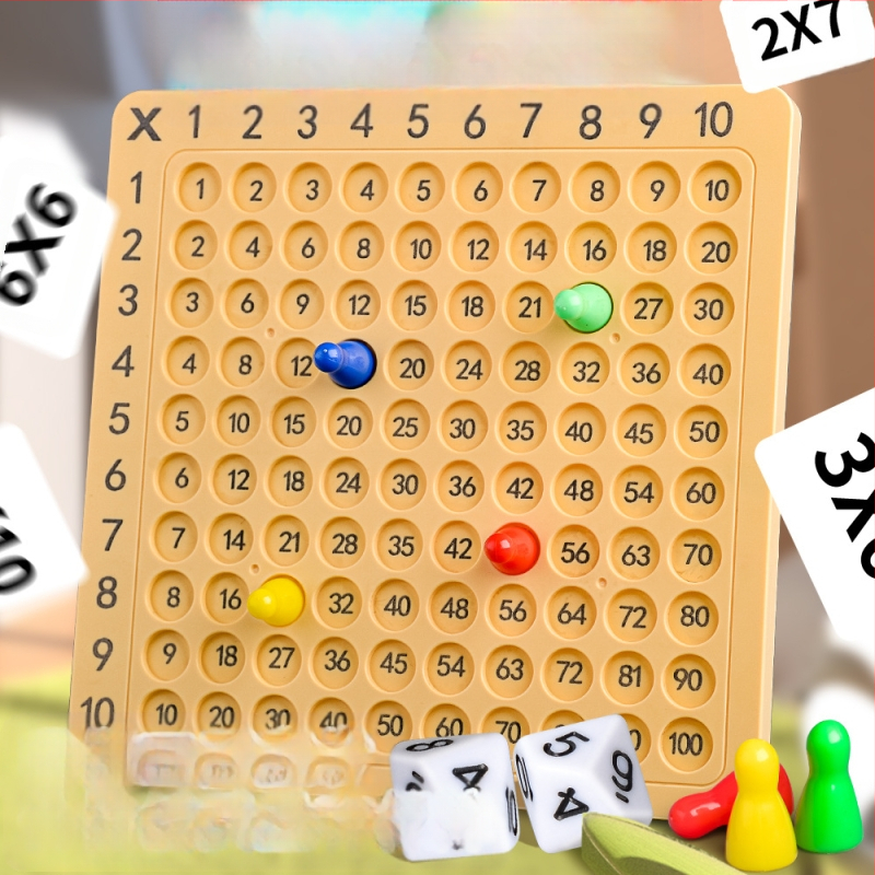 Таблица с формули за умножение девет на девет, математика за начално училище, детски пъзел, 99, умножение, настолна игра за ранно образование, учебни помагала, външна търговия, трансгранични играчки