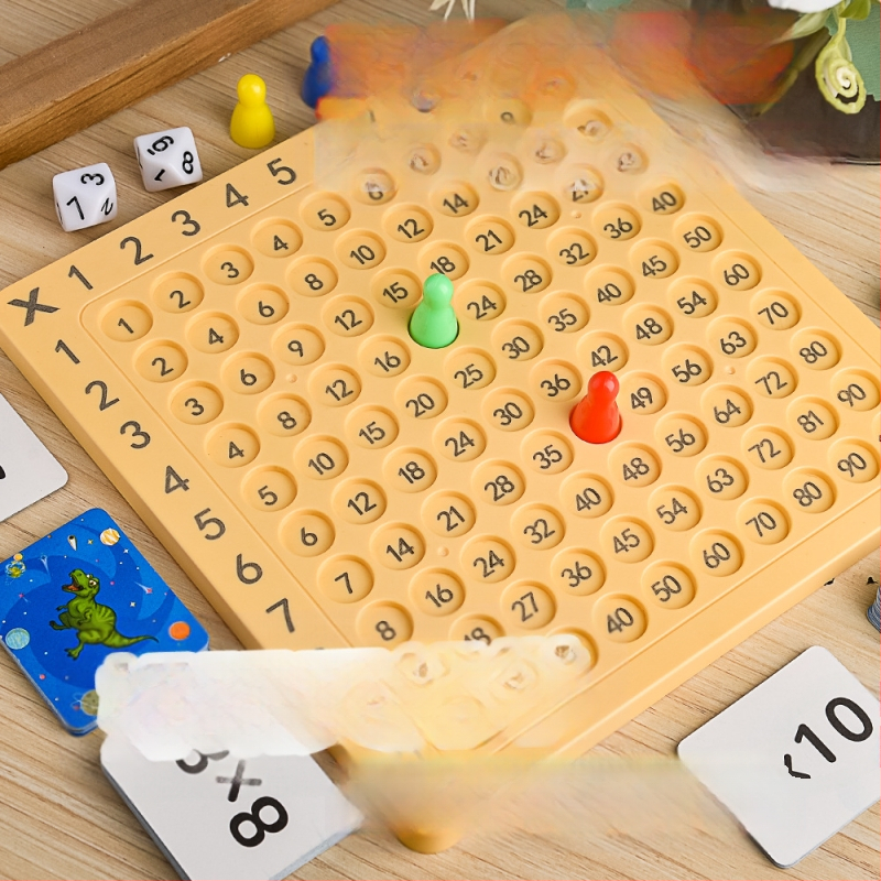 Таблица с формули за умножение девет на девет, математика за начално училище, детски пъзел, 99, умножение, настолна игра за ранно образование, учебни помагала, външна търговия, трансгранични играчки