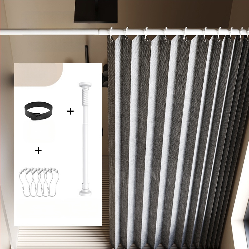 Összecsukható zuhanyfüggöny fürdőszobai vízálló, penészálló, nedves és száraz elválasztó függöny fürdőszobai függöny szövet függöny, csúcskategóriás zuhanyfüggöny