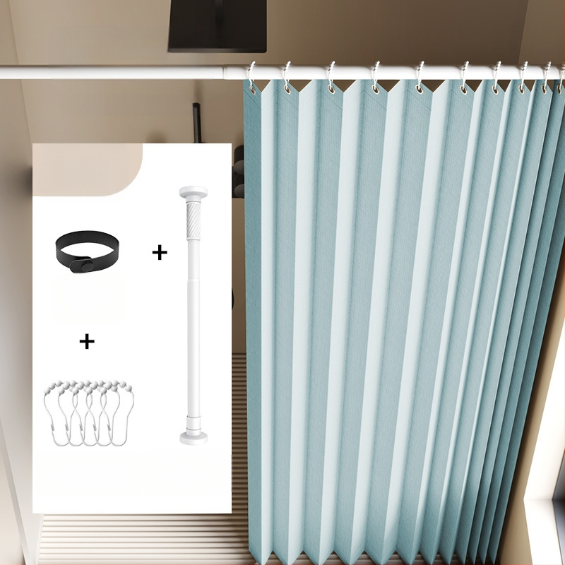 Összecsukható zuhanyfüggöny fürdőszobai vízálló, penészálló, nedves és száraz elválasztó függöny fürdőszobai függöny szövet függöny, csúcskategóriás zuhanyfüggöny