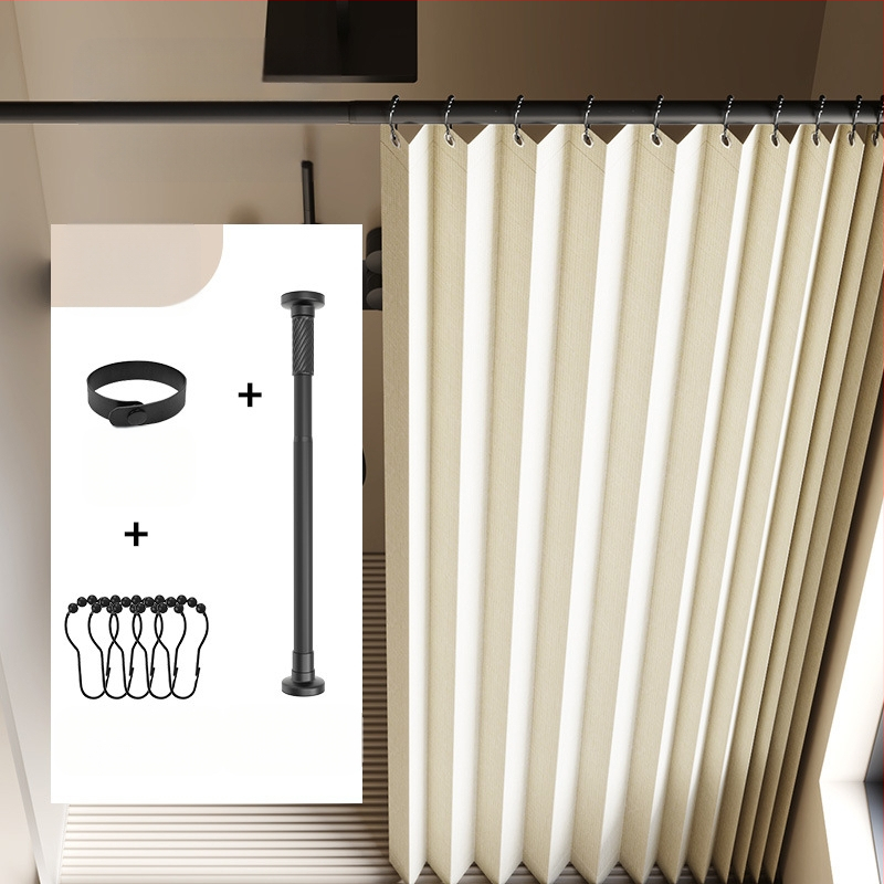 Összecsukható zuhanyfüggöny fürdőszobai vízálló, penészálló, nedves és száraz elválasztó függöny fürdőszobai függöny szövet függöny, csúcskategóriás zuhanyfüggöny