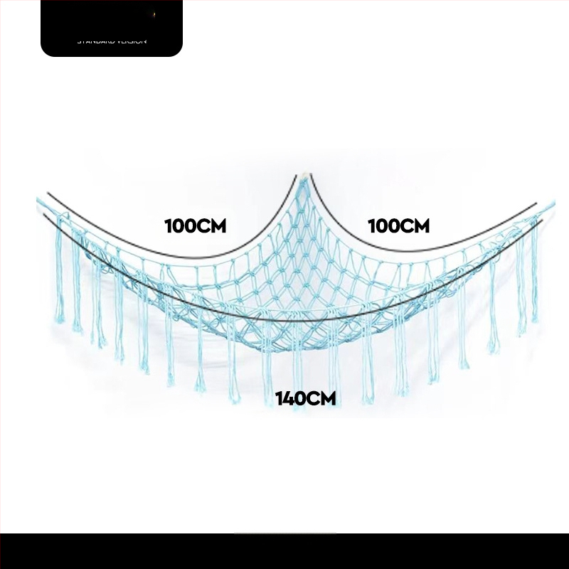 Mänguasjade võrkkiige võrgutasku, käsitsi kootud võrgutasku, plüüsist mänguasjade nurgapanipaik, võrkkiige seinatasku, tutiga dekoratiivne võrgutasku