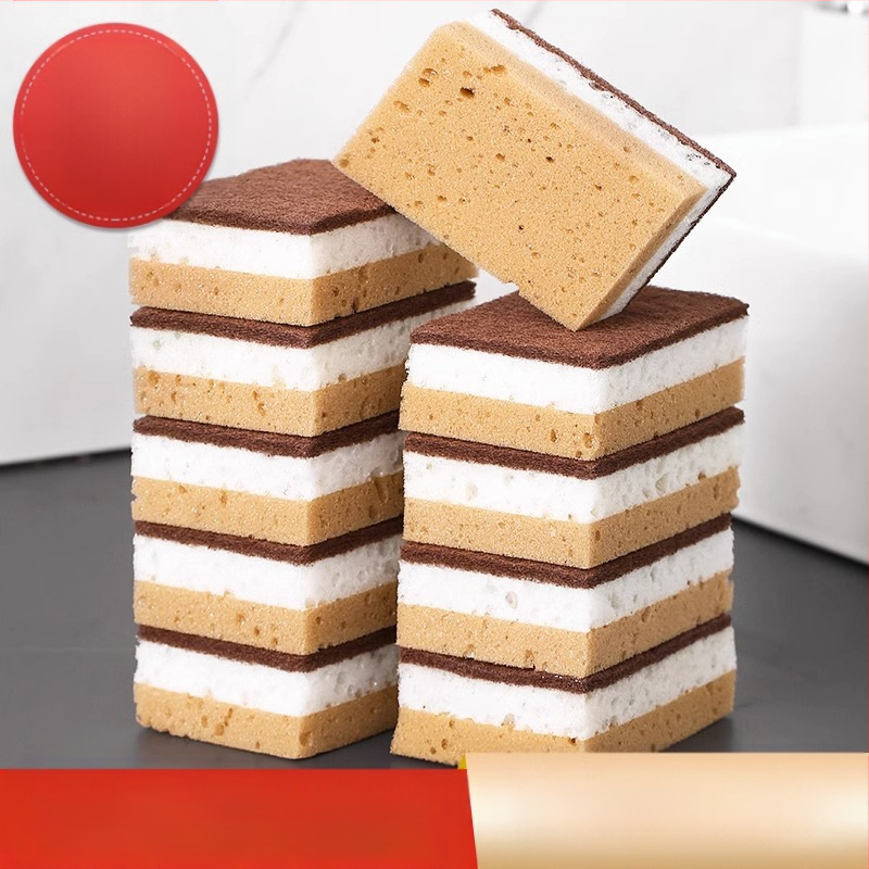 Háztartási mosogatókendő Kétoldalas mosogatókendő Tapadásmentes olajfertőtlenítő edénytisztító műtárgy mosogatószivacs súrolórongy