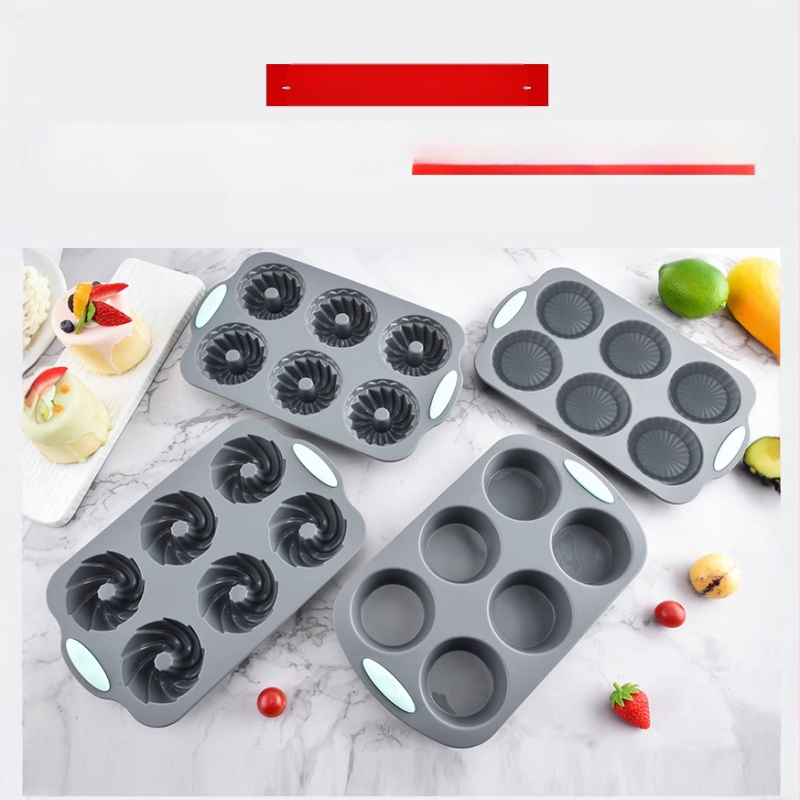 „Amazon“ 6 skylių silikoninė torto forma „pasidaryk pats“ rankų darbo muilo forma moliūgų puodelis šokoladiniai sausainiai spurgų užkandžių forma