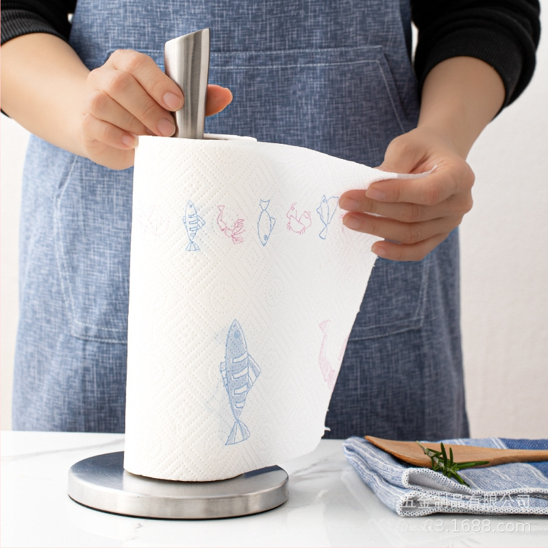 Nerūdijančio plieno virtuvinių rankšluosčių laikiklis, vertikalus popierinių rankšluosčių laikiklis, ritininio popieriaus laikiklis, maistinės plėvelės laikiklis, popierinių rankšluosčių laikymo lentynėlė, daugiafunkcis