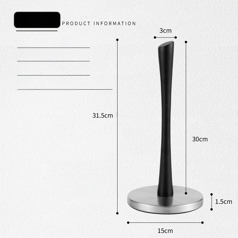 Nerūdijančio plieno virtuvinių rankšluosčių laikiklis, vertikalus popierinių rankšluosčių laikiklis, ritininio popieriaus laikiklis, maistinės plėvelės laikiklis, popierinių rankšluosčių laikymo lentynėlė, daugiafunkcis