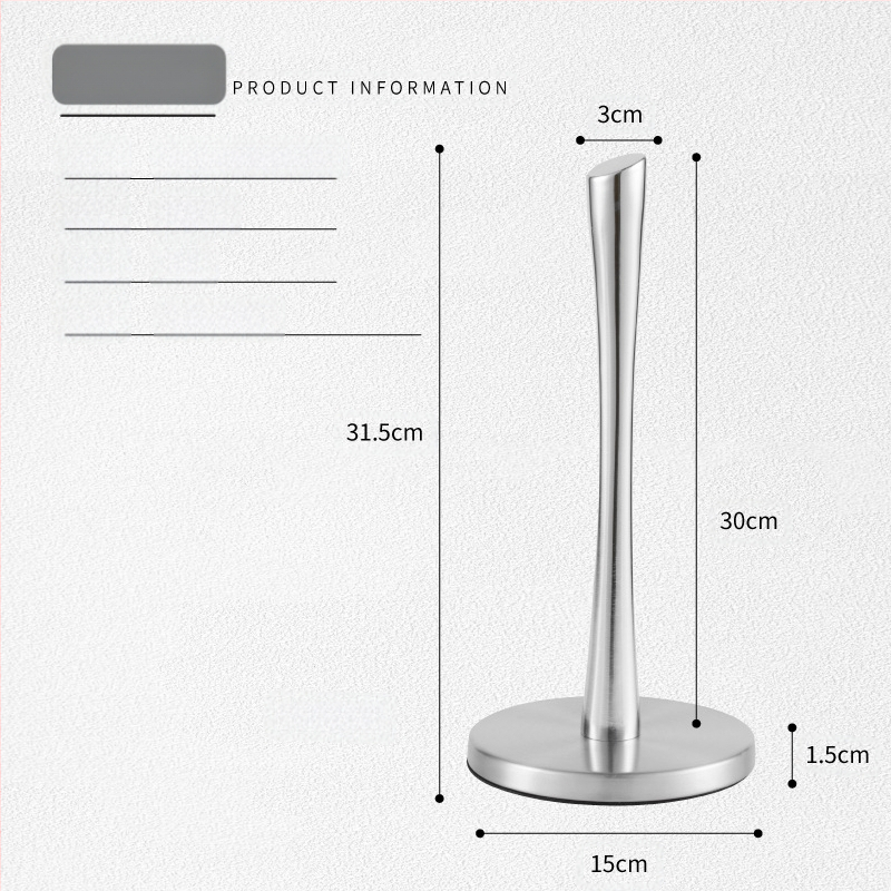Nerūdijančio plieno virtuvinių rankšluosčių laikiklis, vertikalus popierinių rankšluosčių laikiklis, ritininio popieriaus laikiklis, maistinės plėvelės laikiklis, popierinių rankšluosčių laikymo lentynėlė, daugiafunkcis