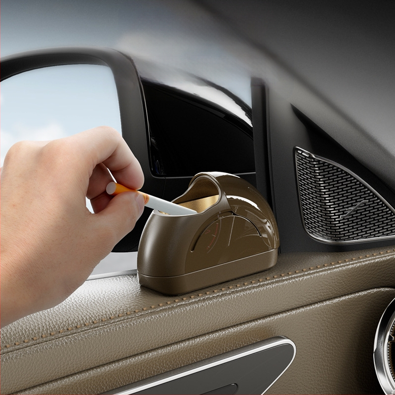 Nauja automobilio peleninė, automobilio peleninė, metalinis įdėklas, vieno paspaudimo dangtelio dangtelis, minkšta, lengva automobilio peleninė