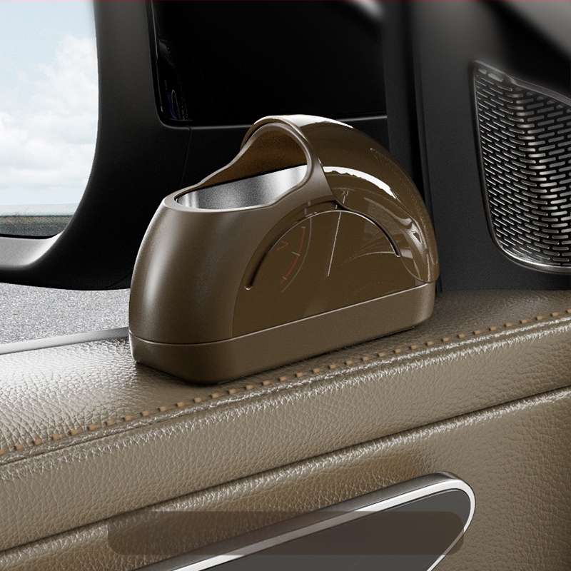 Nauja automobilio peleninė, automobilio peleninė, metalinis įdėklas, vieno paspaudimo dangtelio dangtelis, minkšta, lengva automobilio peleninė