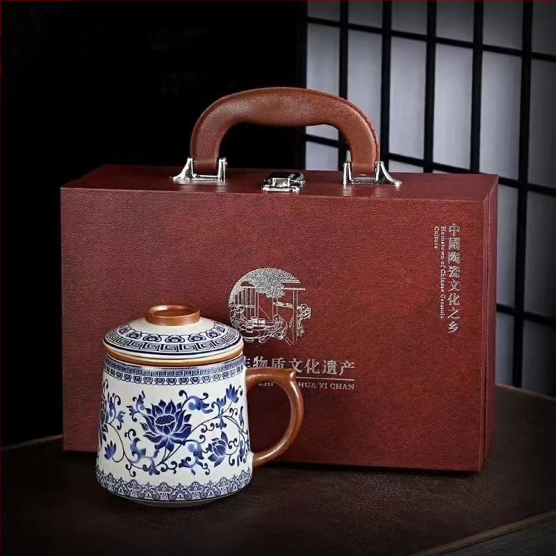 Ru krosnies arbatos puodelis susitikimams asmeninis biuro puodelis arbatos atskyrimo puodelis aukštos kokybės keraminis filtras kvapnus arbatos puodelis dovanų dėžutė