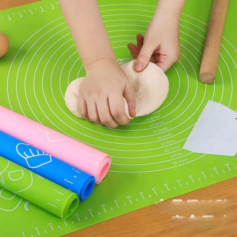 Paksendatud silikoonmatt, toidukvaliteediga sõtkumismatt, suur majapidamisköök ja -matt, pinnamatt, silikoonist ja paneelist lõikelaud