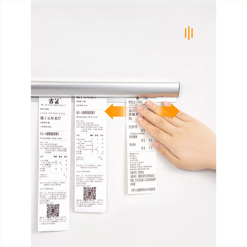 Малка щипка за билети, задна част, кухненски списък с карти за вкъщи, вложка за ресторант, държач за билети от алуминиева сплав, единична щипка за кухня, единична щипка