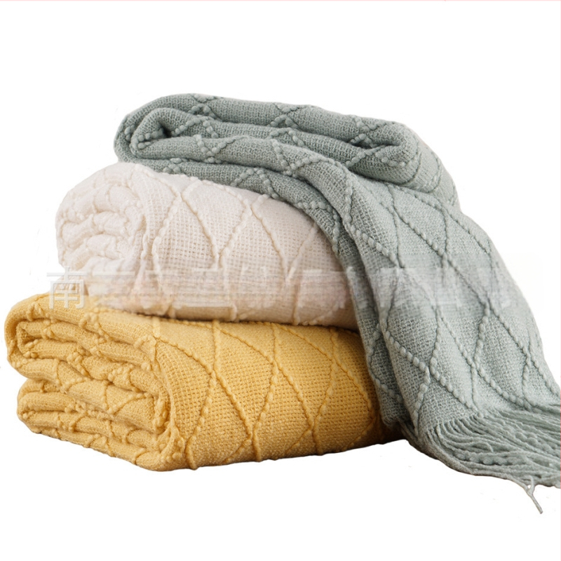 „Amazon Tassel“ antklodės užtiesalo antklodė, sofos užtiesalo antklodė, grynos spalvos megzta antklodė, „B&B“ rankšluosčių antklodė prie lovos