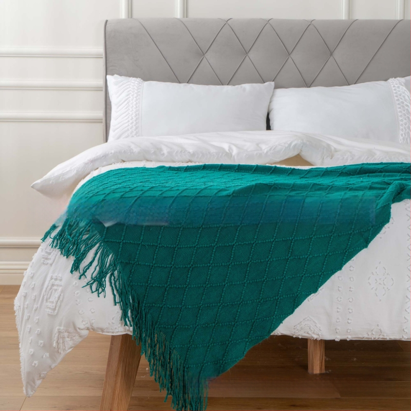 „Amazon Tassel“ antklodės užtiesalo antklodė, sofos užtiesalo antklodė, grynos spalvos megzta antklodė, „B&B“ rankšluosčių antklodė prie lovos