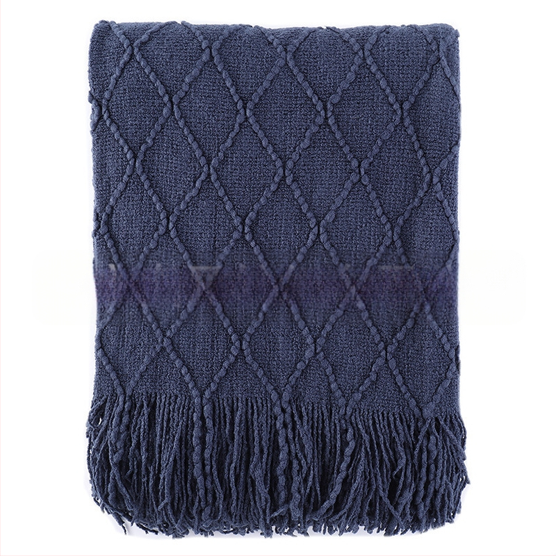 „Amazon Tassel“ antklodės užtiesalo antklodė, sofos užtiesalo antklodė, grynos spalvos megzta antklodė, „B&B“ rankšluosčių antklodė prie lovos