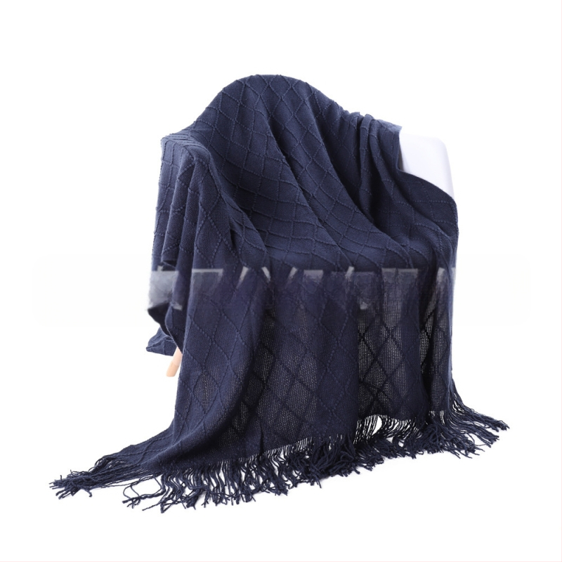 „Amazon Tassel“ antklodės užtiesalo antklodė, sofos užtiesalo antklodė, grynos spalvos megzta antklodė, „B&B“ rankšluosčių antklodė prie lovos