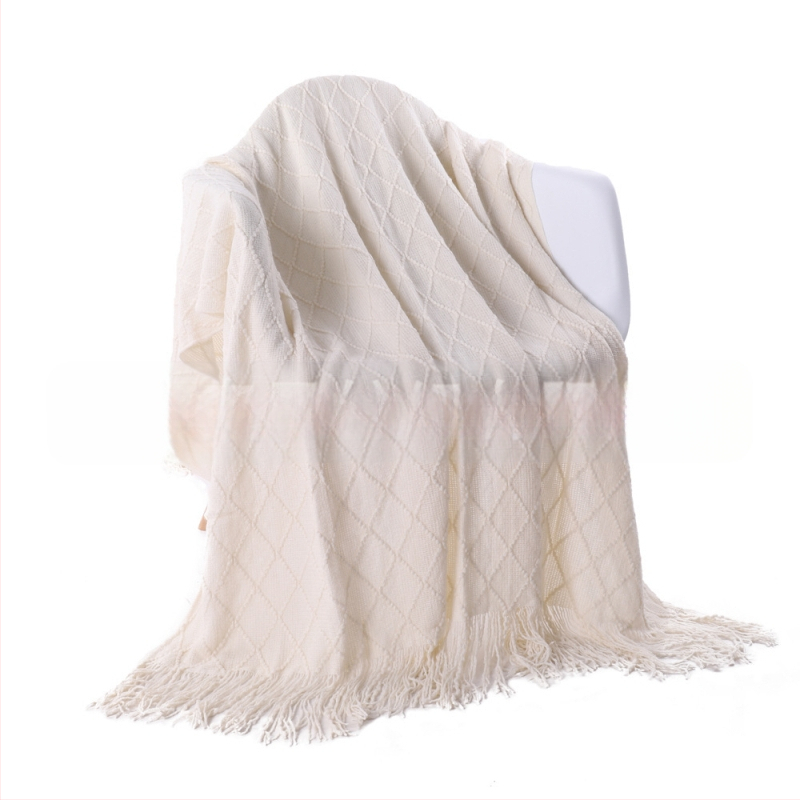 „Amazon Tassel“ antklodės užtiesalo antklodė, sofos užtiesalo antklodė, grynos spalvos megzta antklodė, „B&B“ rankšluosčių antklodė prie lovos