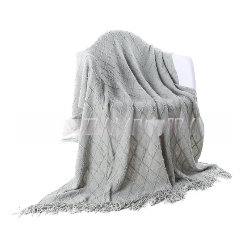 „Amazon Tassel“ antklodės užtiesalo antklodė, sofos užtiesalo antklodė, grynos spalvos megzta antklodė, „B&B“ rankšluosčių antklodė prie lovos