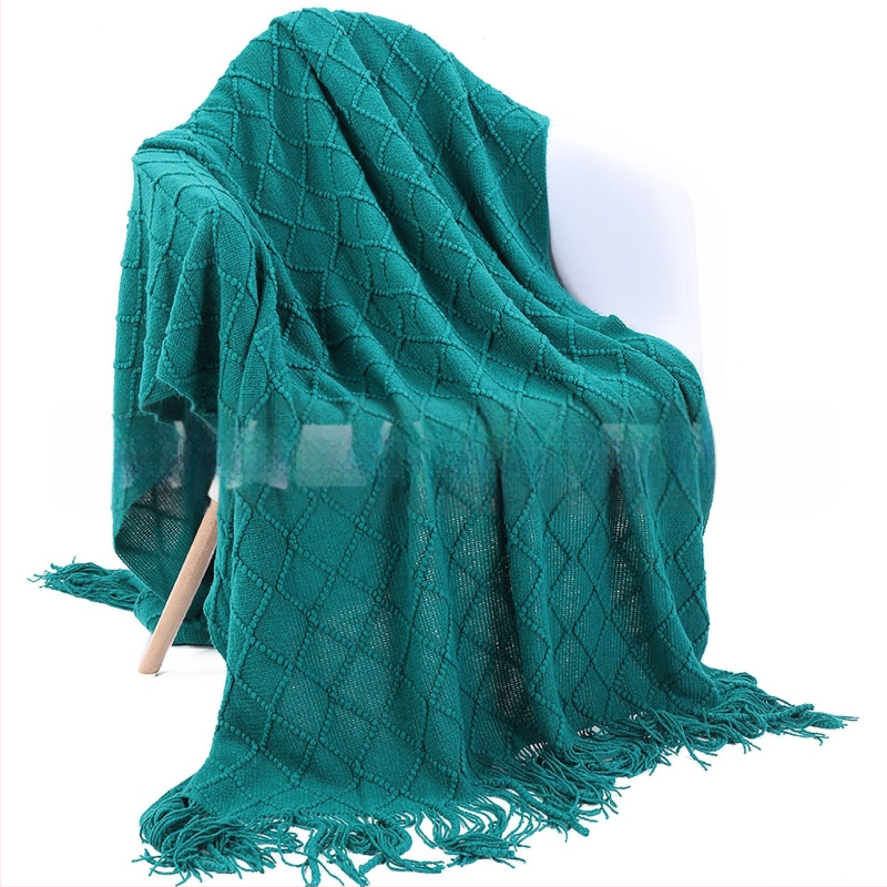 „Amazon Tassel“ antklodės užtiesalo antklodė, sofos užtiesalo antklodė, grynos spalvos megzta antklodė, „B&B“ rankšluosčių antklodė prie lovos