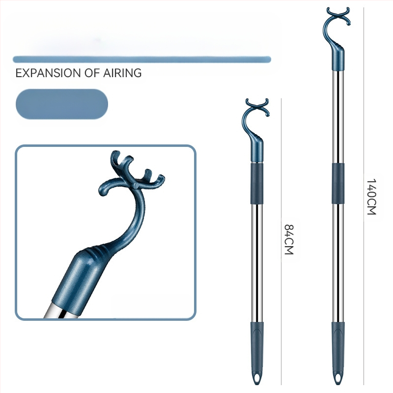 Rõdu roostevabast terasest riidekahvel sissetõmmatav riidevarras paksendatud paksendatud riidekahvel riidevarras pikendatud riidevarras hulgimüük