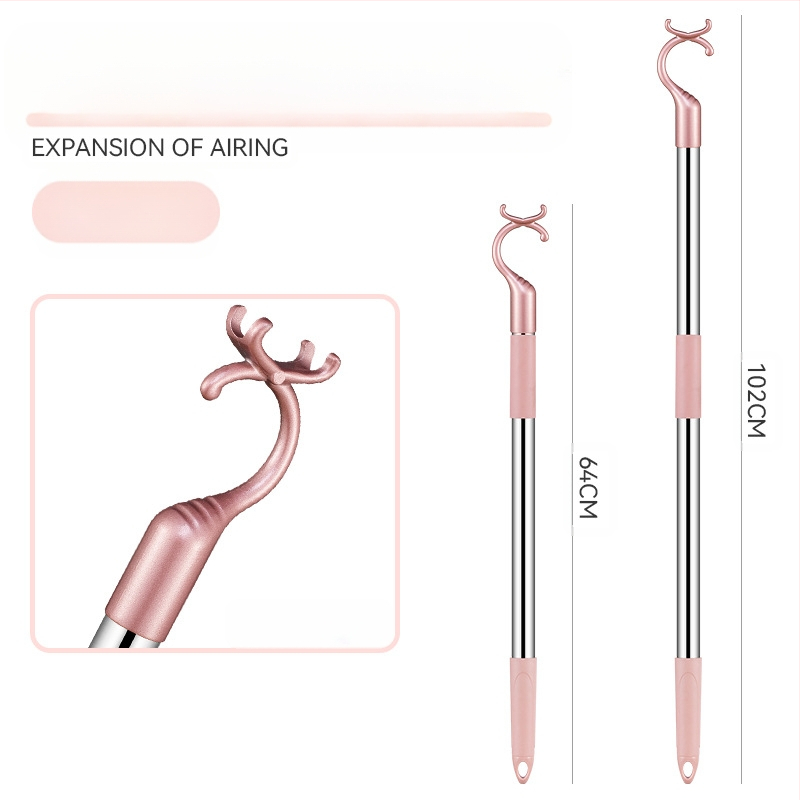 Rõdu roostevabast terasest riidekahvel sissetõmmatav riidevarras paksendatud paksendatud riidekahvel riidevarras pikendatud riidevarras hulgimüük