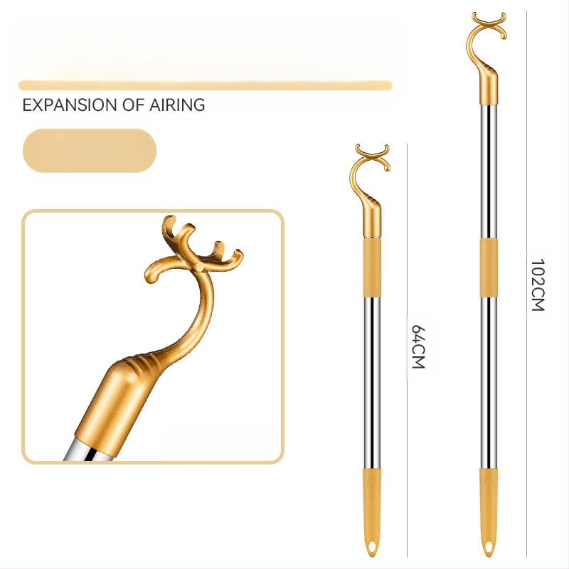 Rõdu roostevabast terasest riidekahvel sissetõmmatav riidevarras paksendatud paksendatud riidekahvel riidevarras pikendatud riidevarras hulgimüük