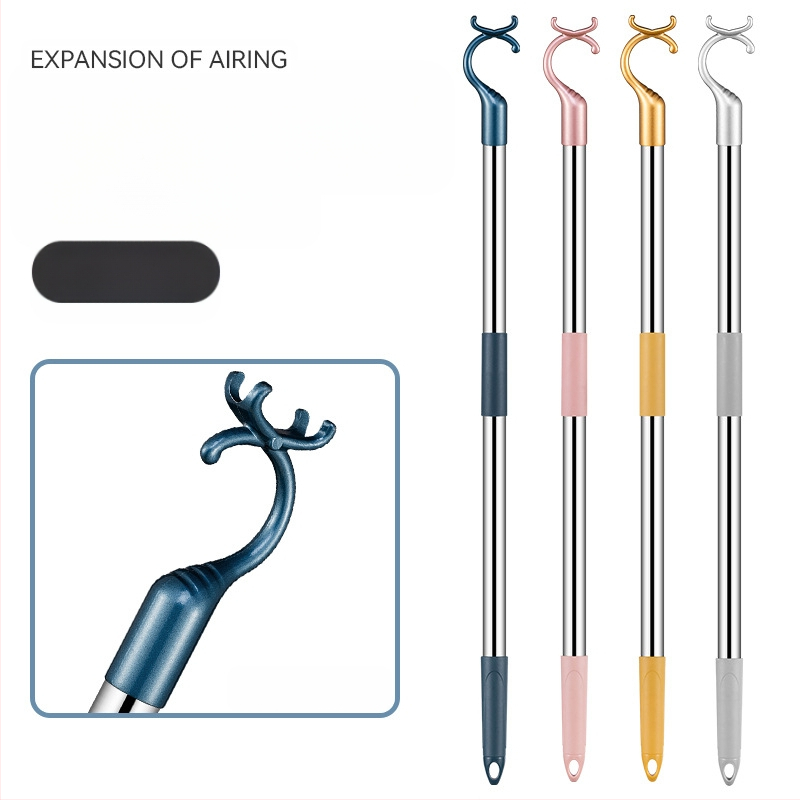 Rõdu roostevabast terasest riidekahvel sissetõmmatav riidevarras paksendatud paksendatud riidekahvel riidevarras pikendatud riidevarras hulgimüük