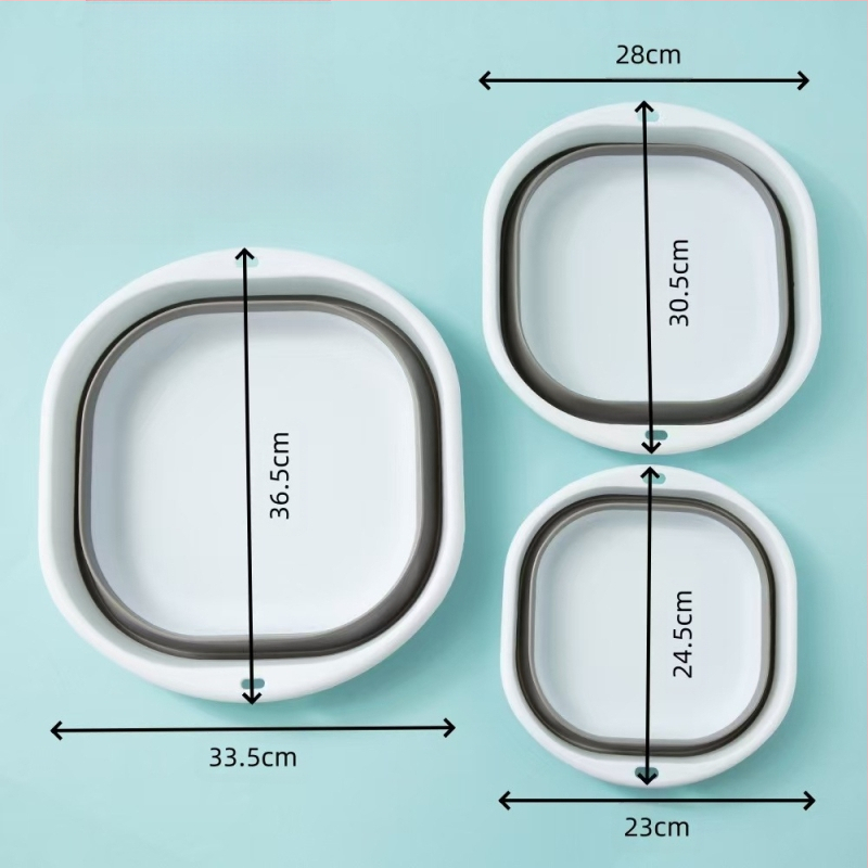 Kokkupandav kraanikauss ühiselamu kasutamiseks õpilase beebipesu näole kaasaskantav reisikompressioonveekauss majapidamiseks ristkülikukujuline