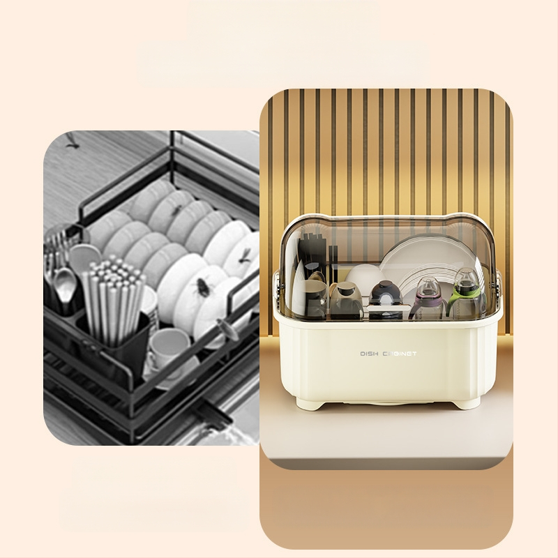 Dubenėlių ir lazdelių laikymo dėžutė Indų ir indų laikymo lentynėlė Virtuvės namų apyvokos daugiafunkcis džiovinimo stovas su dangčiu Spintelės laikymo dėžutė