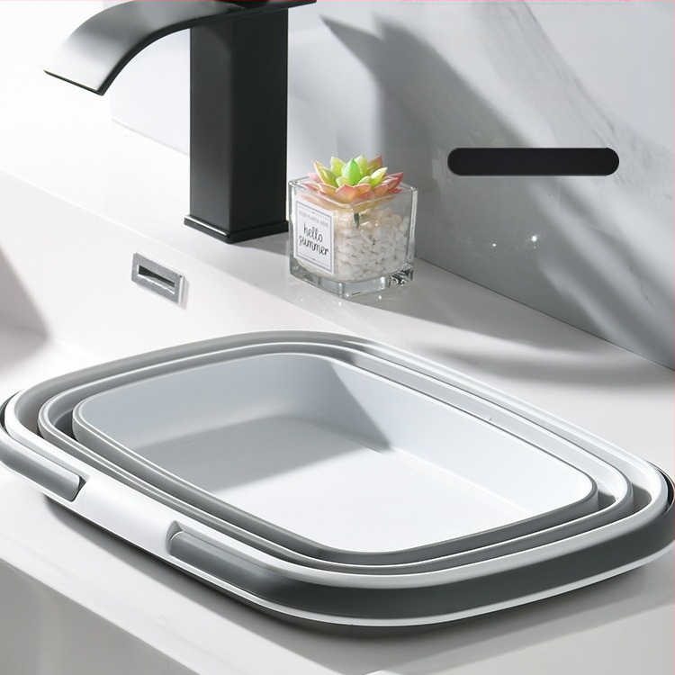 Sulankstomas daiktadėžės krepšelis vonios kambario valymo reikmenims laikyti krepšelis automobiliui lauko piknikui rankų krepšelis namų apyvokos virtuvės daržovių plovimo krepšelis