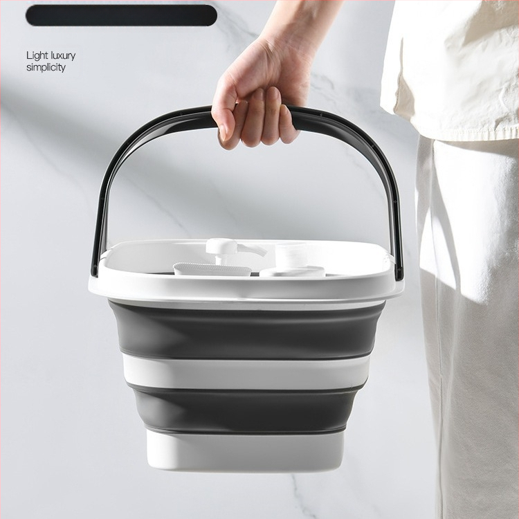 Sulankstomas daiktadėžės krepšelis vonios kambario valymo reikmenims laikyti krepšelis automobiliui lauko piknikui rankų krepšelis namų apyvokos virtuvės daržovių plovimo krepšelis