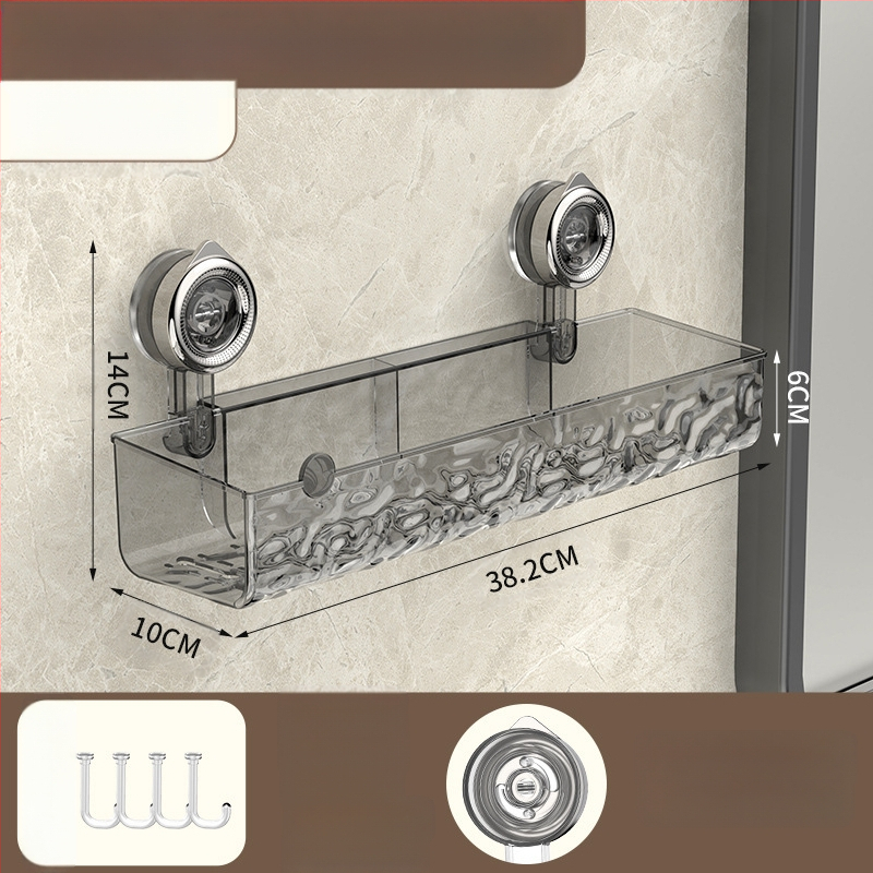 Majapidamises kasutatav kõrgekvaliteediline imemistüüpi hoiuriiul. Vaba lahtivõtmine ja jälgi mittejälgiv paigaldus. Köögi- ja tualettruumi hoiuriiul.