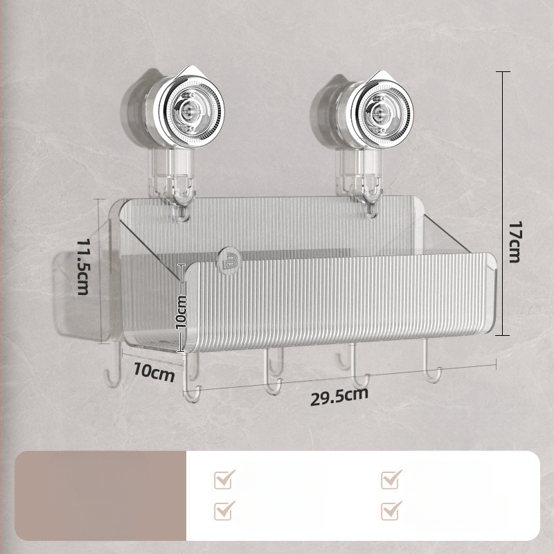 Majapidamises kasutatav kõrgekvaliteediline imemistüüpi hoiuriiul. Vaba lahtivõtmine ja jälgi mittejälgiv paigaldus. Köögi- ja tualettruumi hoiuriiul.