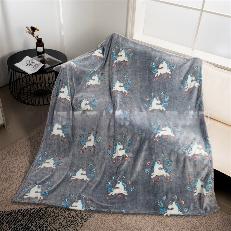 Flanelinė šviečianti antklodė, spausdinta keturių metų laikų biuro pietų pertraukos antklodė, kelių antklodė, skara, antklodė, rankų darbo dovanų antklodė