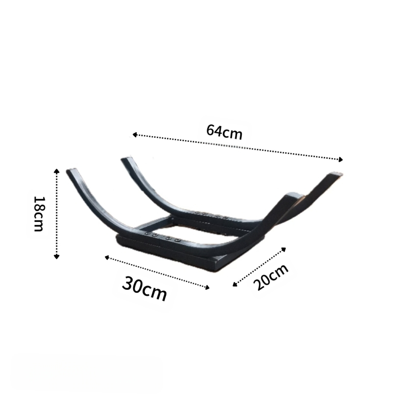 Piiriülene spetsiaalne küttepuude riiul Kumer puidu hoiustamisriiul Lihtne ja mugav välistingimustes kasutatav küttepuude hoiustamisriiul