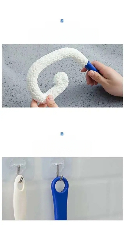 Perie de curățare a decantorului, perie multifuncțională pentru paharele de vin roșu, perie de curățare a oalei cu mâner lung și flexibil