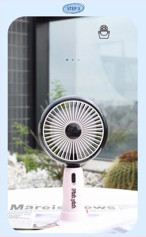 2025 m. populiarus mini nešiojamas mažas ventiliatorius, darbalaukio mobiliojo telefono laikiklis, ventiliatorius studentams, vasaros nešiojamas ventiliatorius, dovana