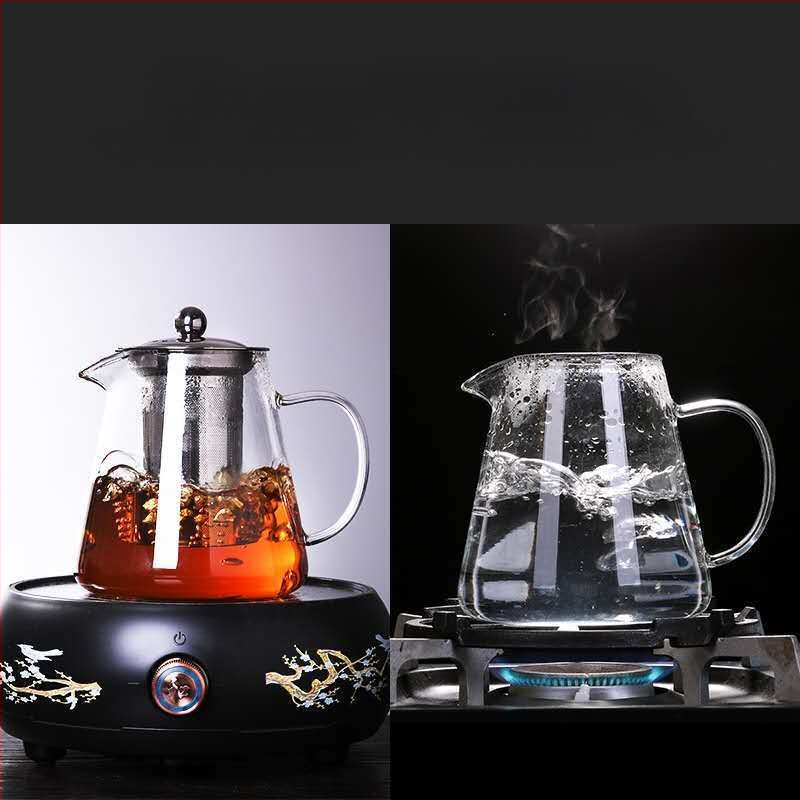 Elektrinis keraminis viryklės arbatos virdulys stiklinis virdulys sveikatos virdulys grynas stiklas didelis borosilikatinis virdulys didelė talpa gali talpinti šaltą vandenį